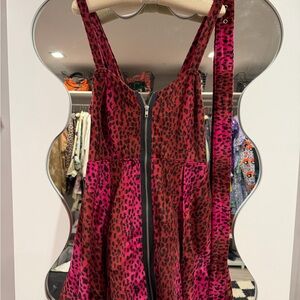 Coexist Berlin Leopard Print Dress with Zipper